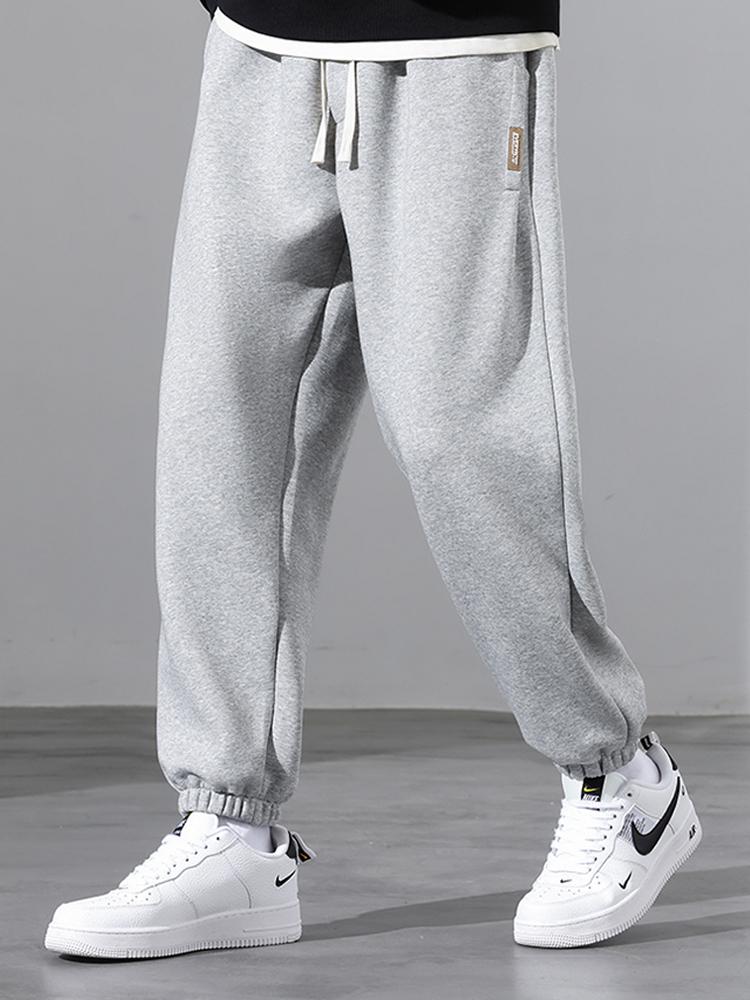 Cotton Jogging Pants with Drawstrings