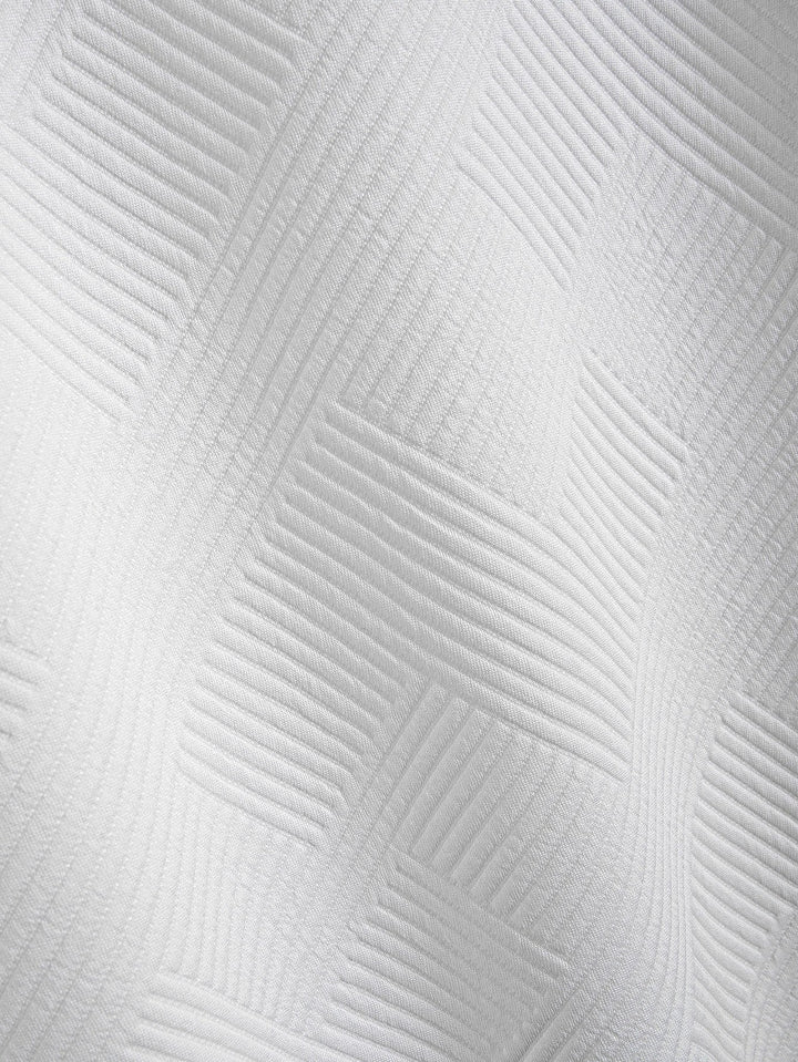 Korte Mouwen Streep Jacquard Boog Hem T-Shirt