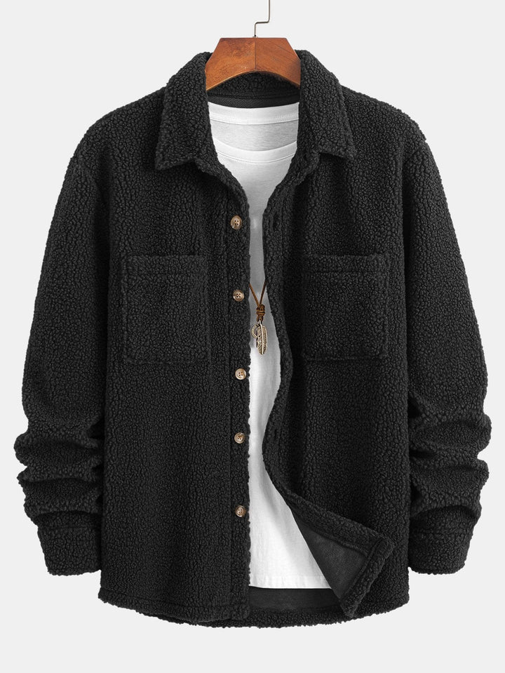 Teddy Fleece Knopshirt