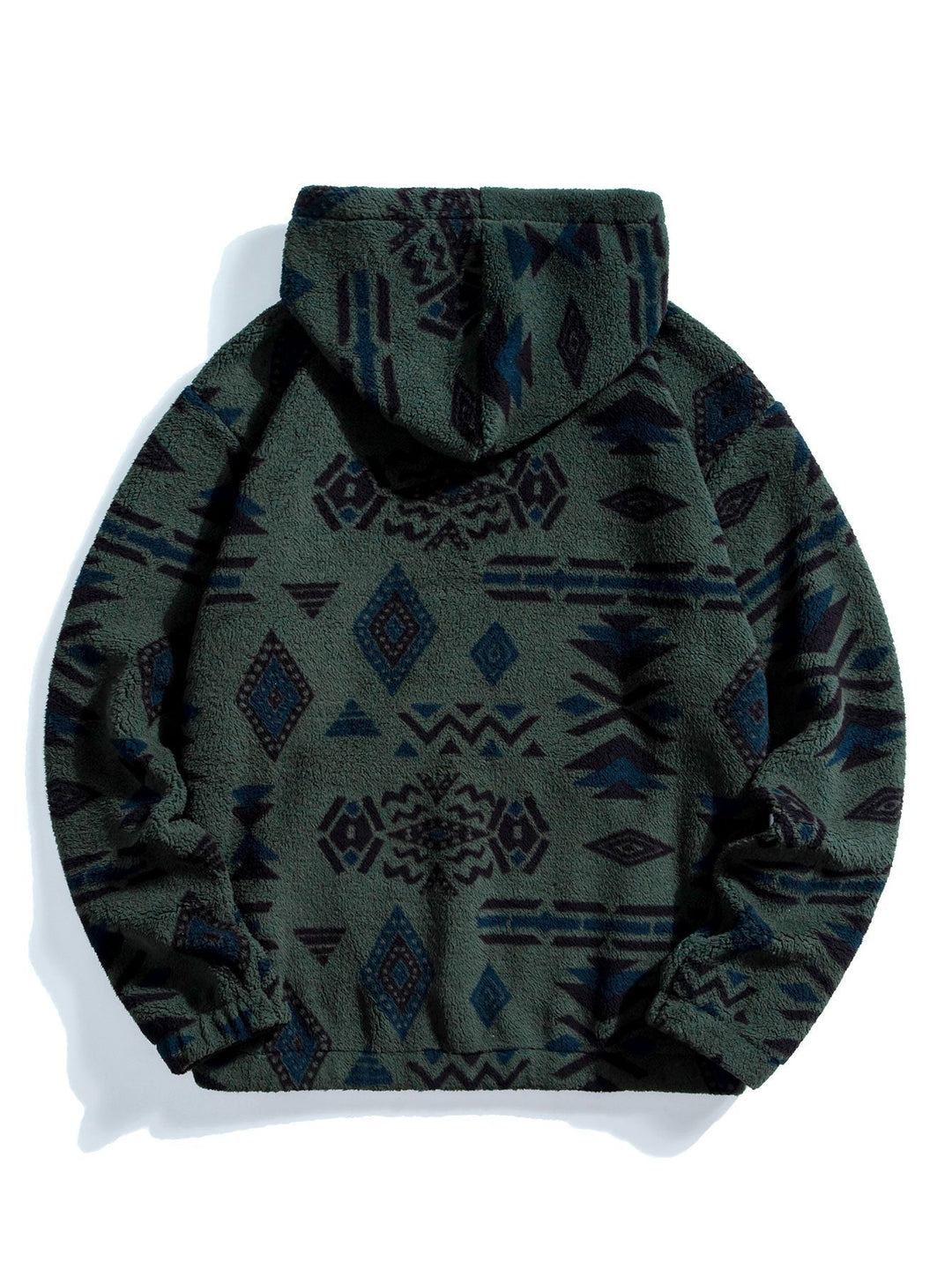 Azteekse Print Teddy Hoodie