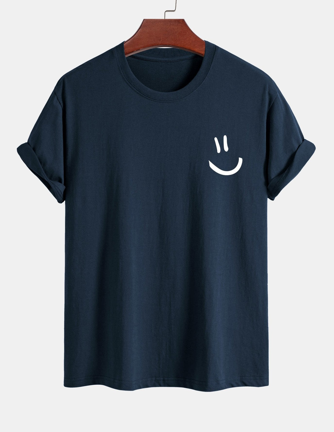 Regular Fit Smiley Face Print Katoenen T-Shirt
