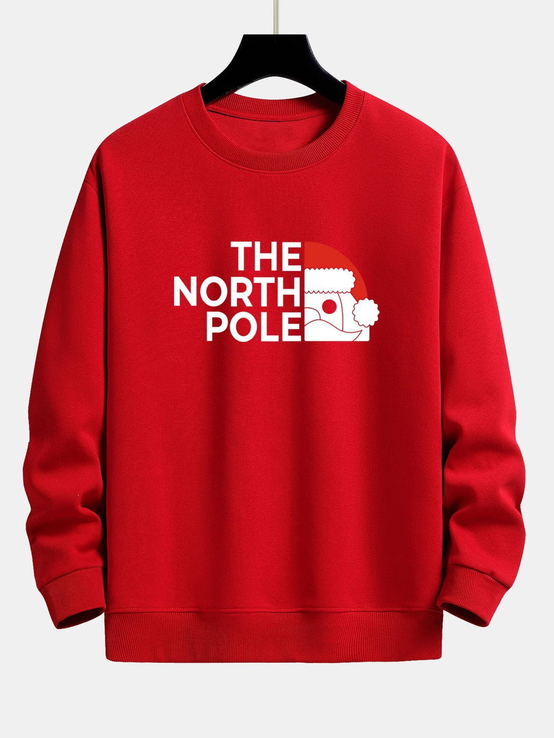 Santa Claus Slogan Print Relax Fit Sweatshirt