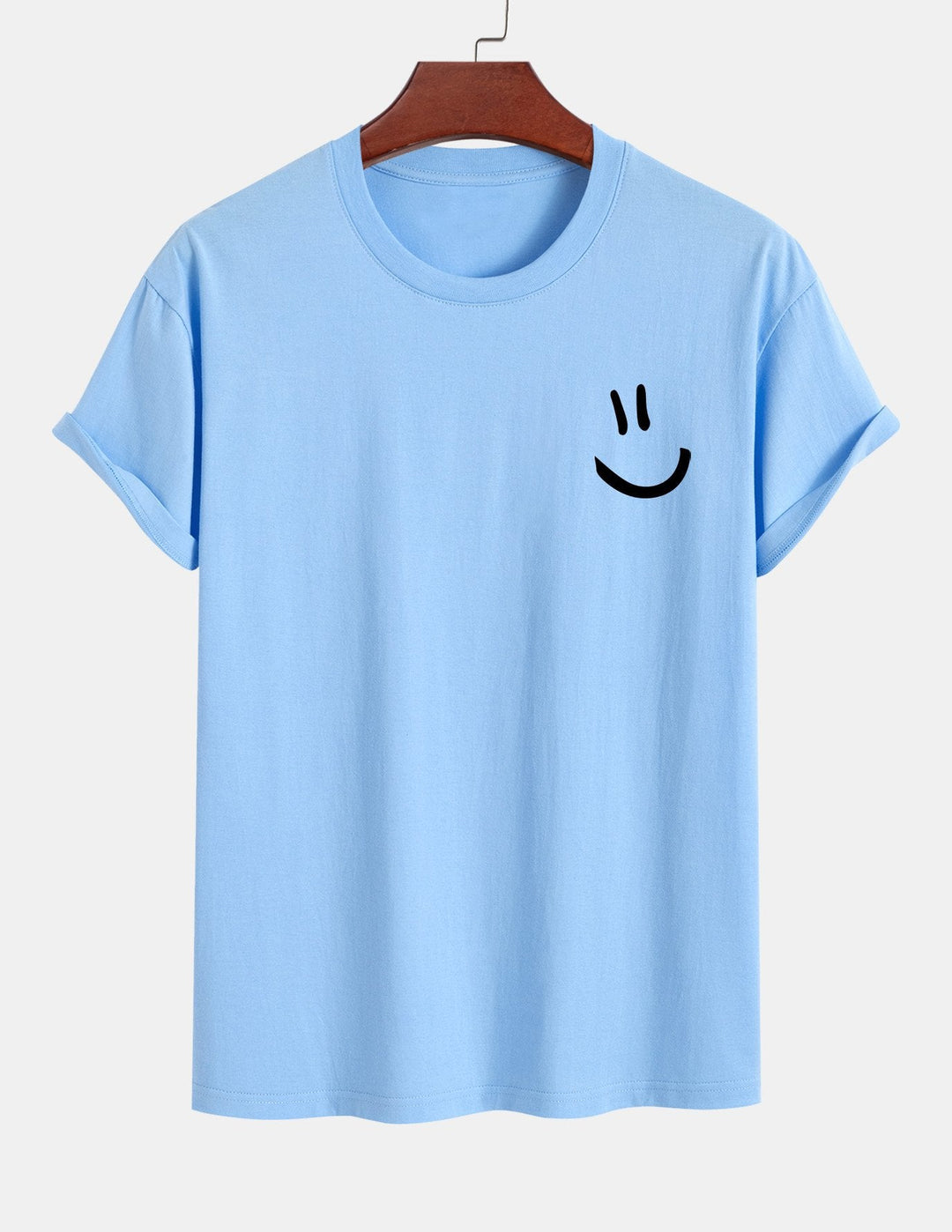 Regular Fit Smiley Face Print Katoenen T-Shirt