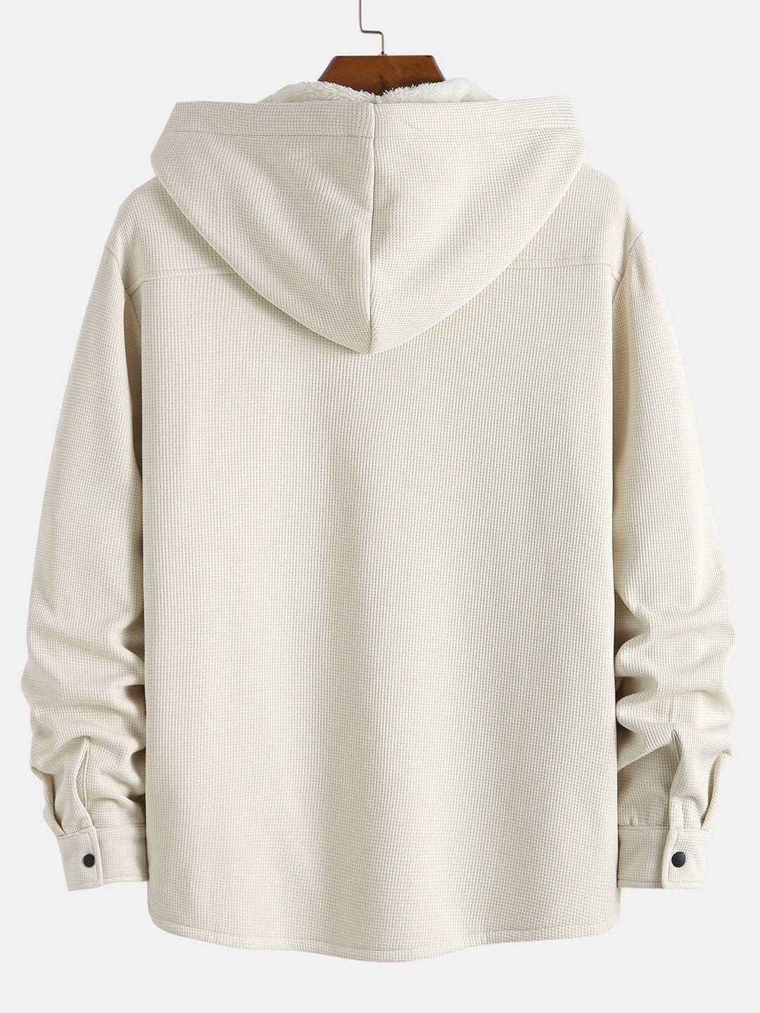 Waffle Hoody Fleece Lined Shirt