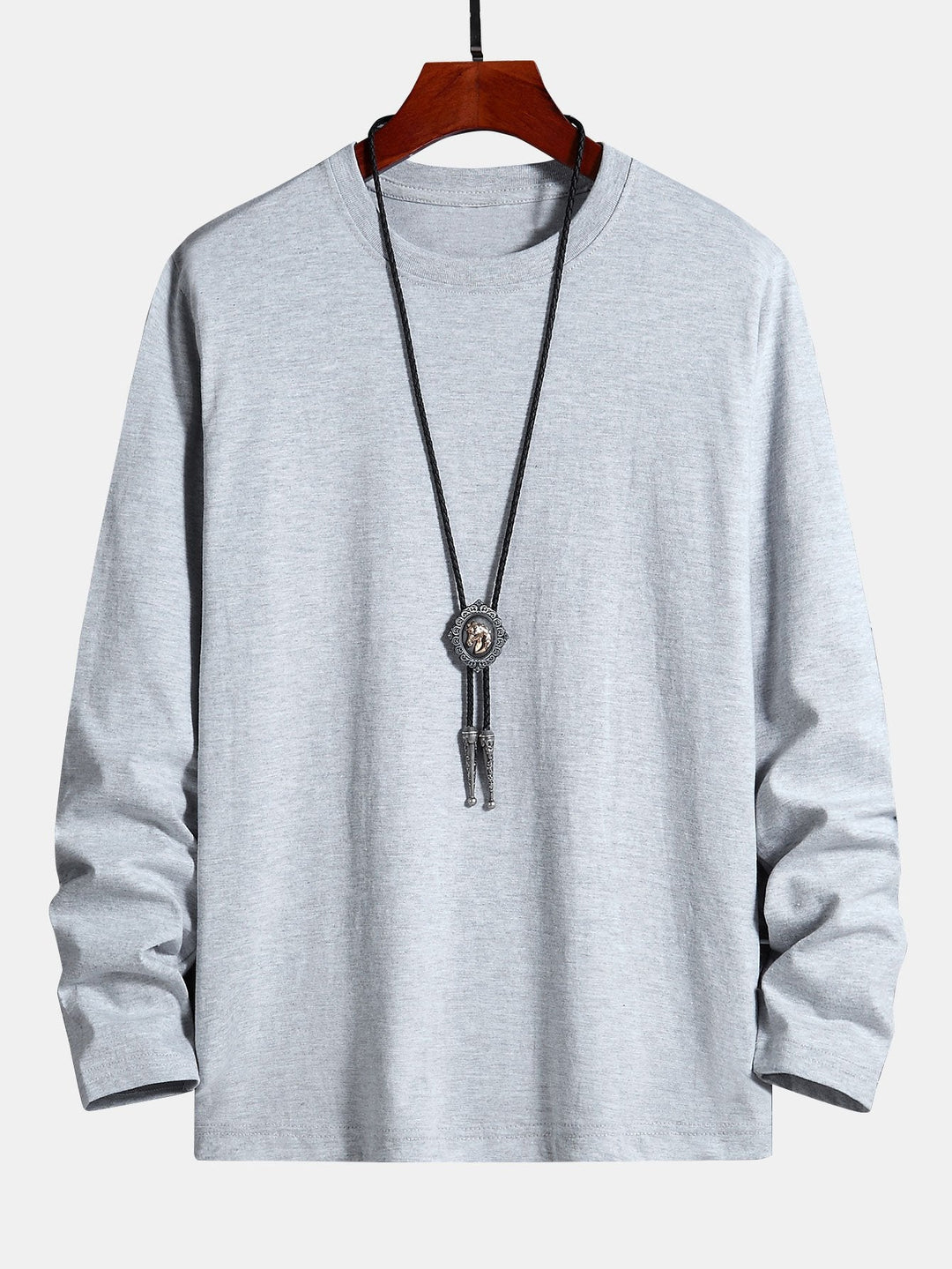 Basis Lange Mouwen Katoenen T-Shirt