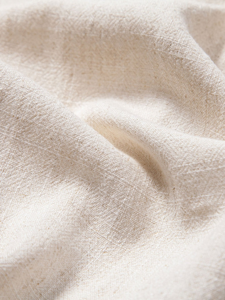 Korte Mouwen V-Hals Linnen Rayon Mix Shirt