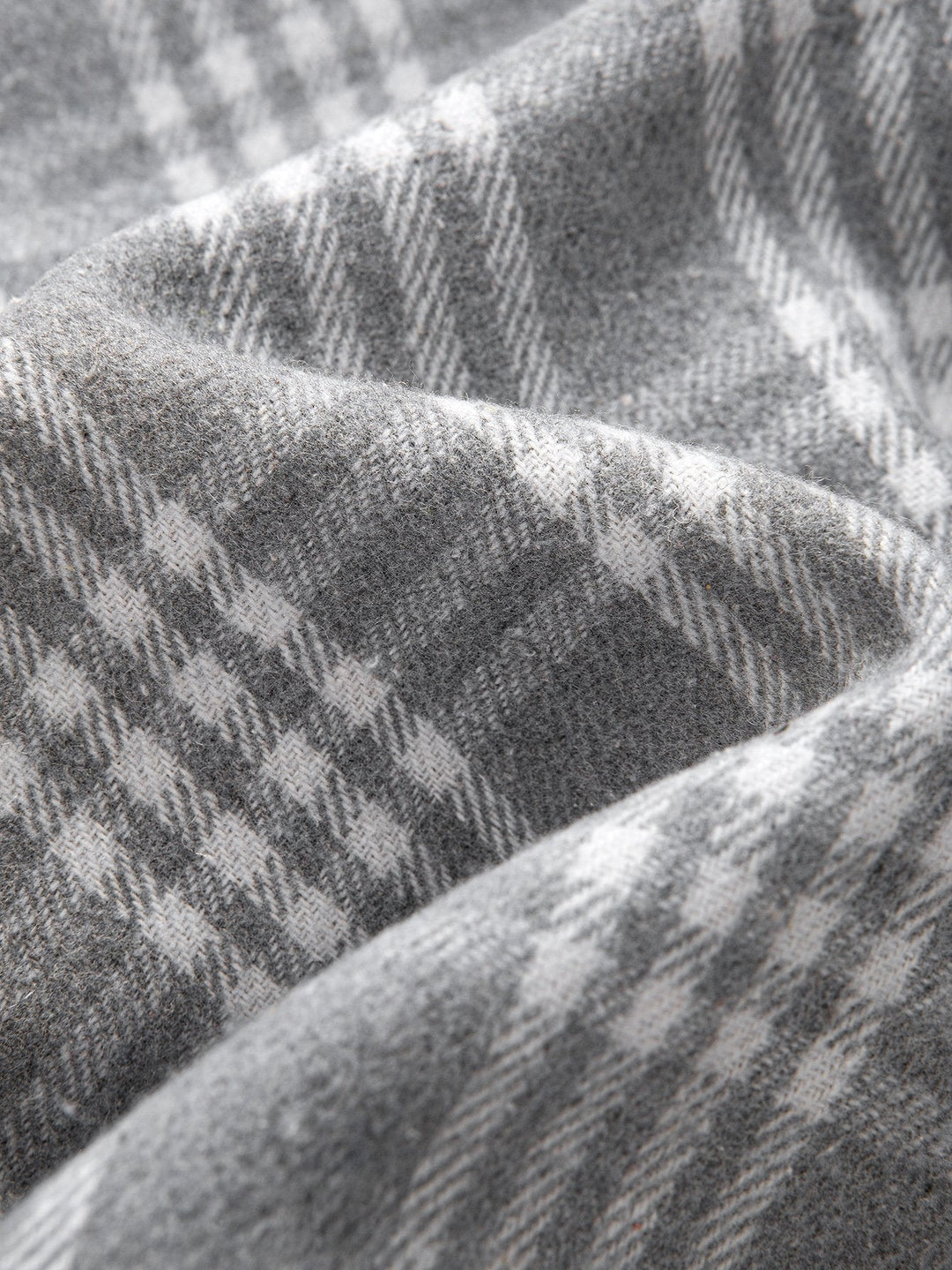 Teddy Gevoerde Flanellen Geruite Hoodie Shirt