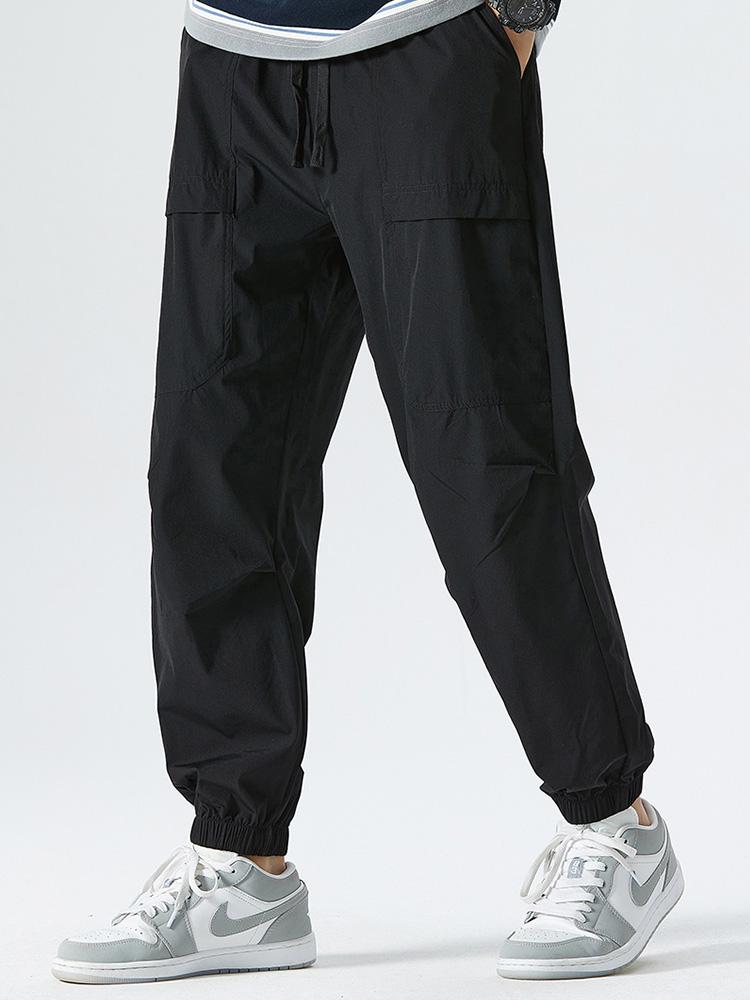 Elastische Taille Parachute Cargo Broek