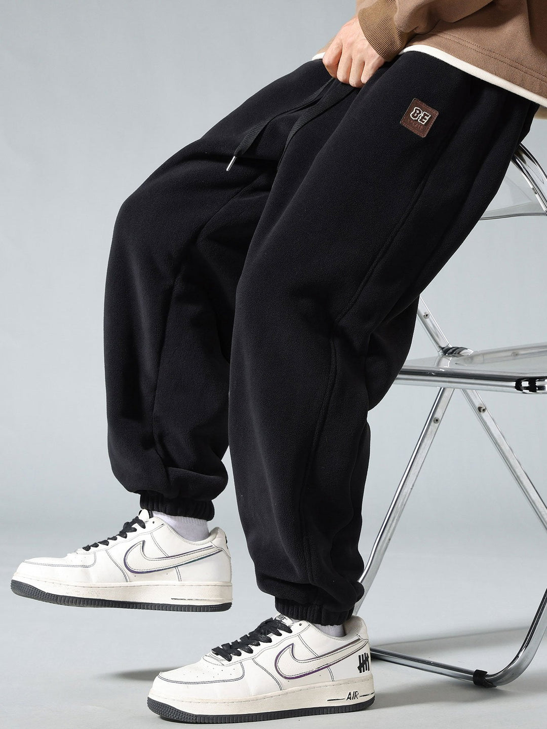 Teddy Voering Pool Fleece Joggingbroek