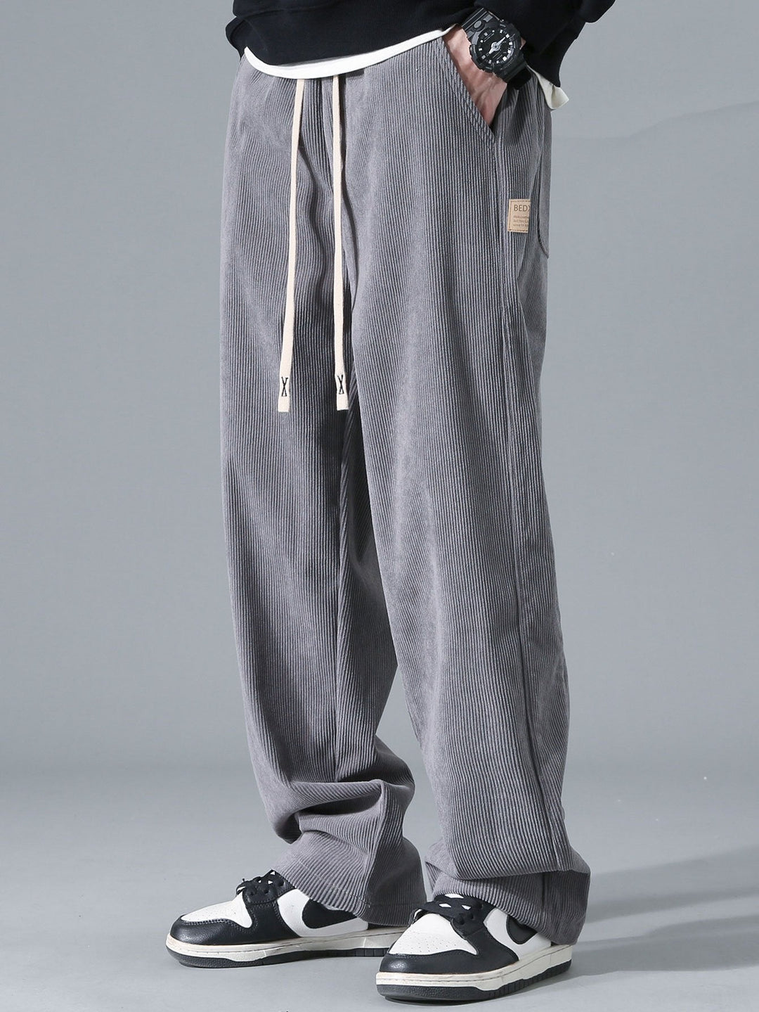 Rechtafstaande Corduroy Broek