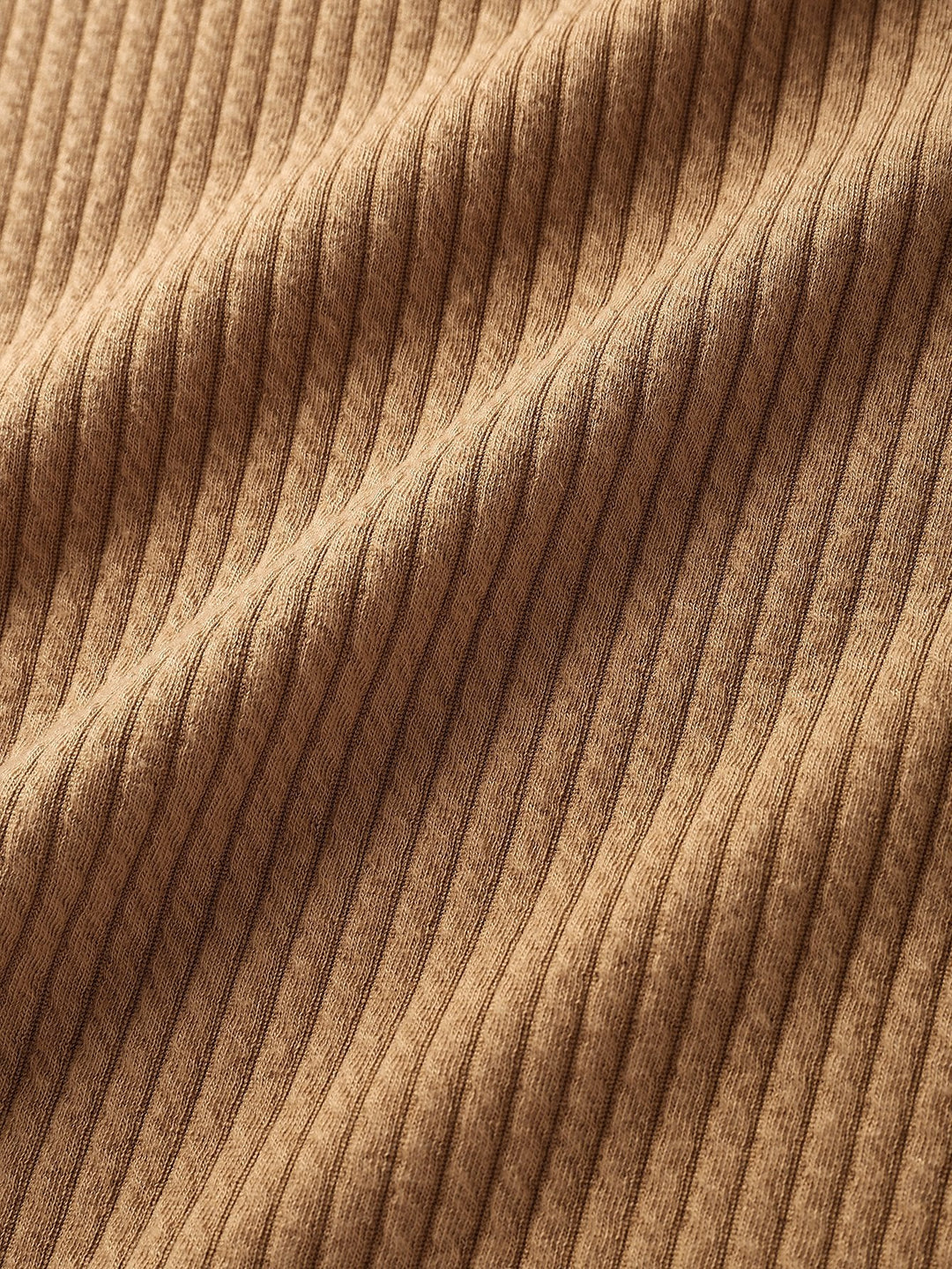 Muscle Fit Geribbelde T-Shirt