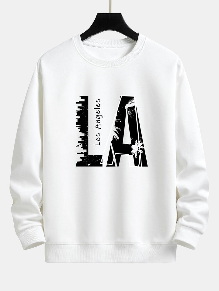 Los Angeles Print Relax Fit Sweatshirt