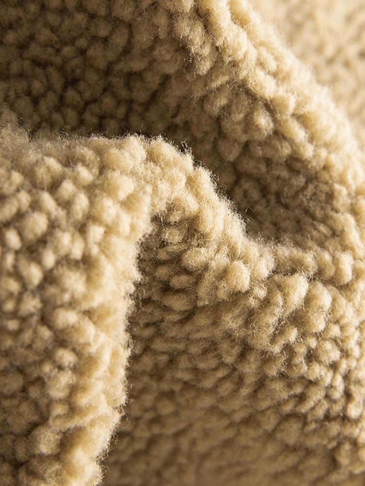 Teddy Voering Katoen Corduroy Jas