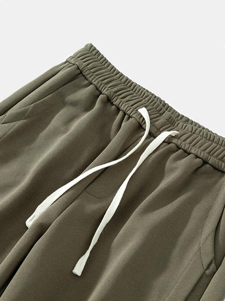 Cotton Jogging Pants with Drawstrings