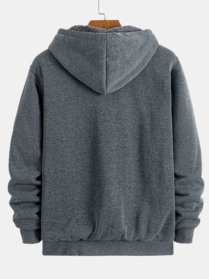 Teddy Fleece Gevoerde Hoodie