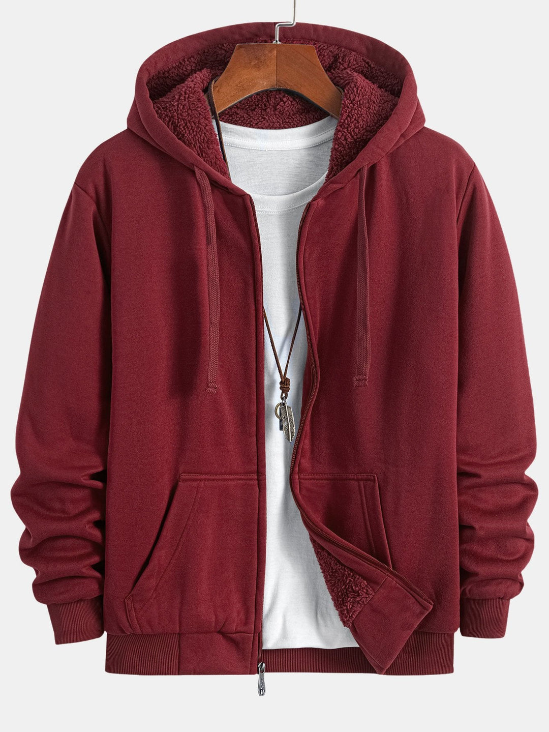 Teddy Fleece Gevoerde Hoodie