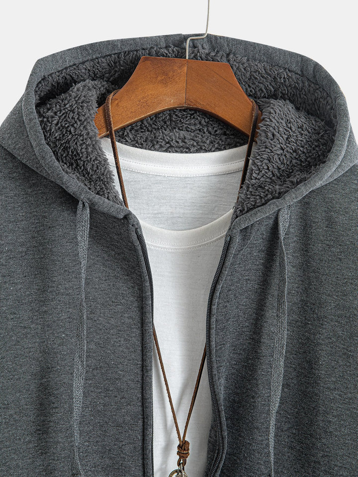 Teddy Fleece Gevoerde Hoodie