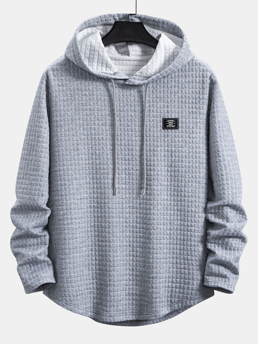 Langere Mouwen Wafel Hoody Arc Hem T-Shirt