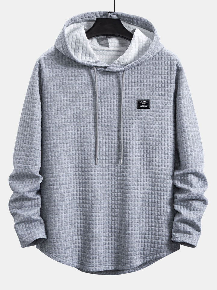 Langere Mouwen Wafel Hoody Arc Hem T-Shirt