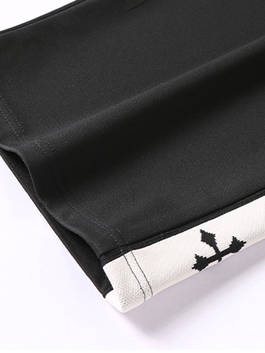 Relax Fit Cross Side Stripe Straight Leg Broek