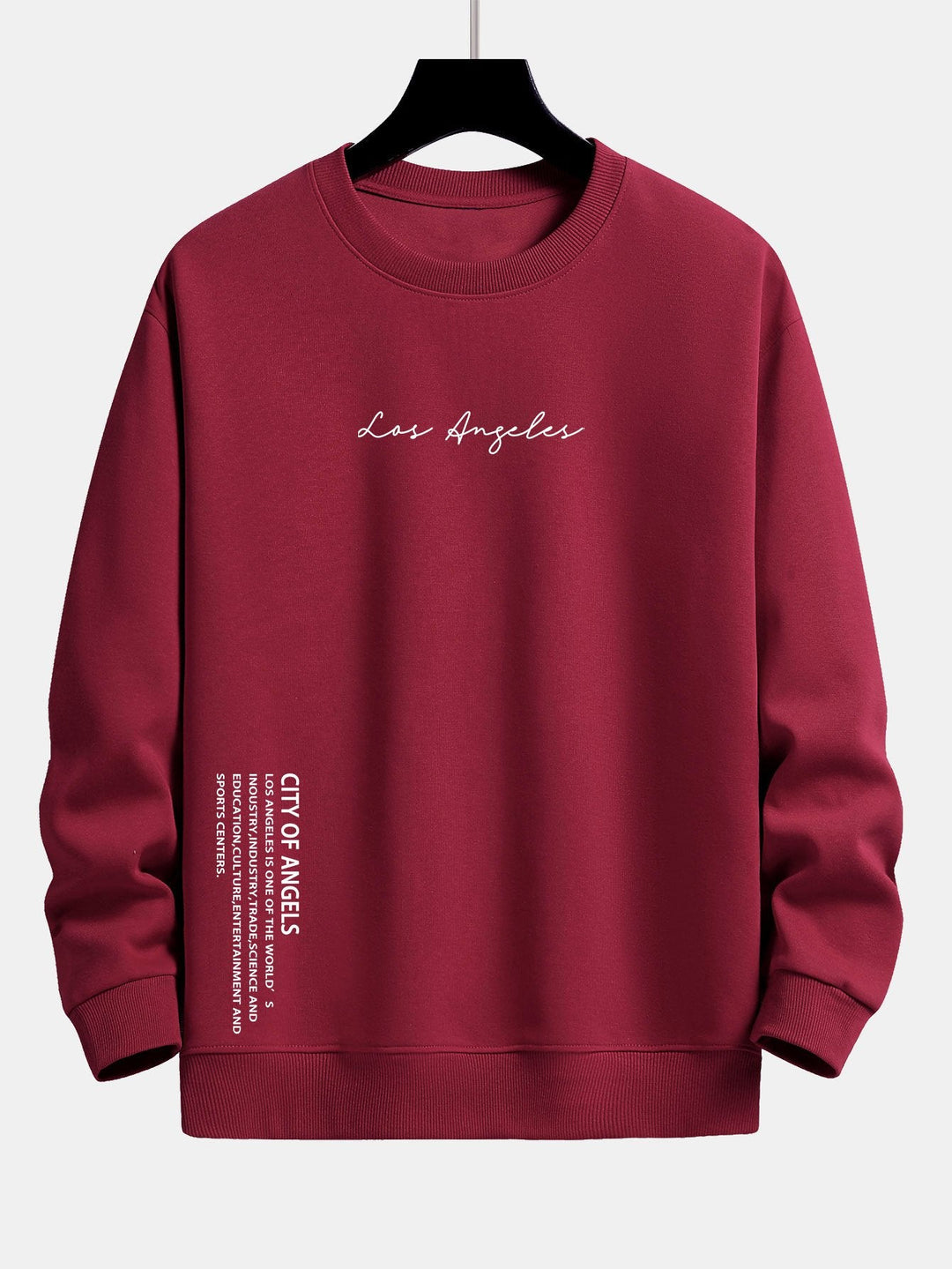 Los Angeles Slogan Print Relax Fit Sweatshirt