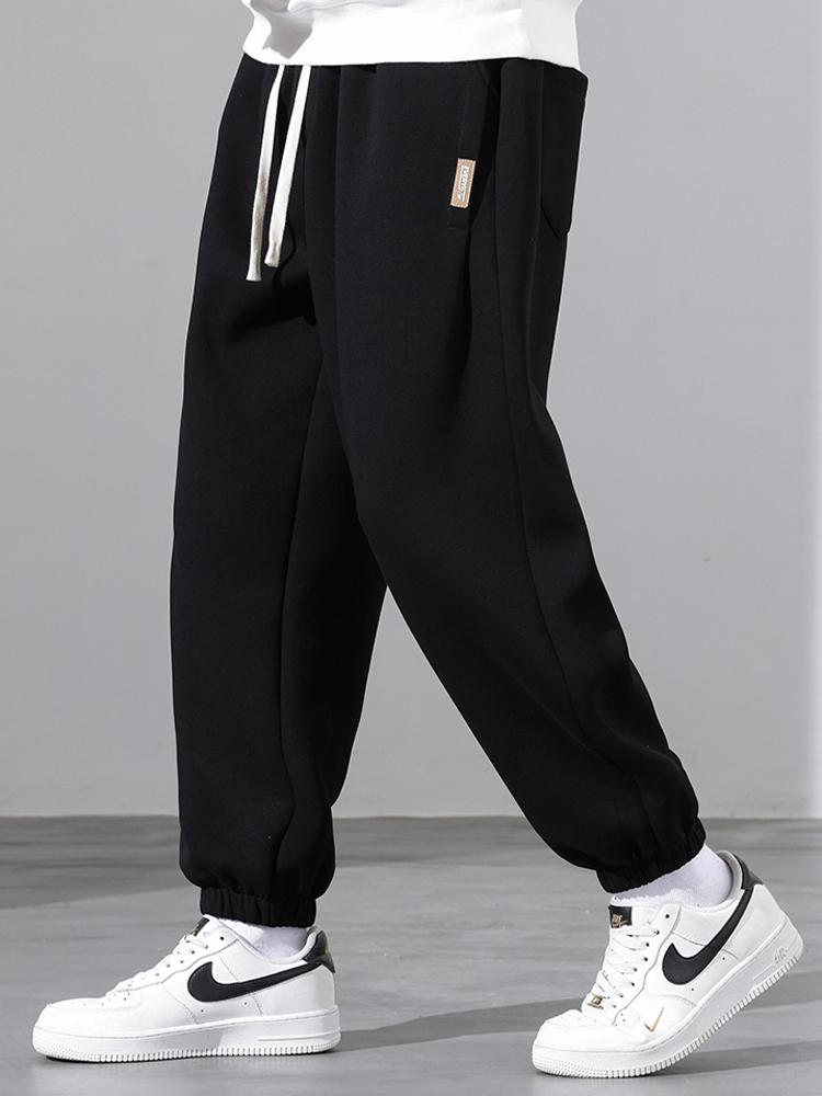 Cotton Jogging Pants with Drawstrings