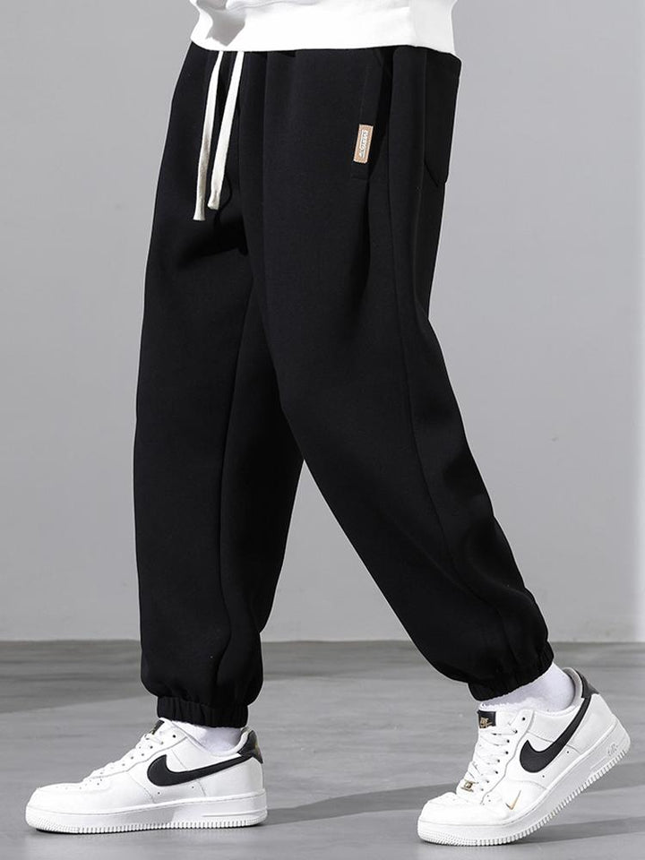 Cotton Jogging Pants with Drawstrings
