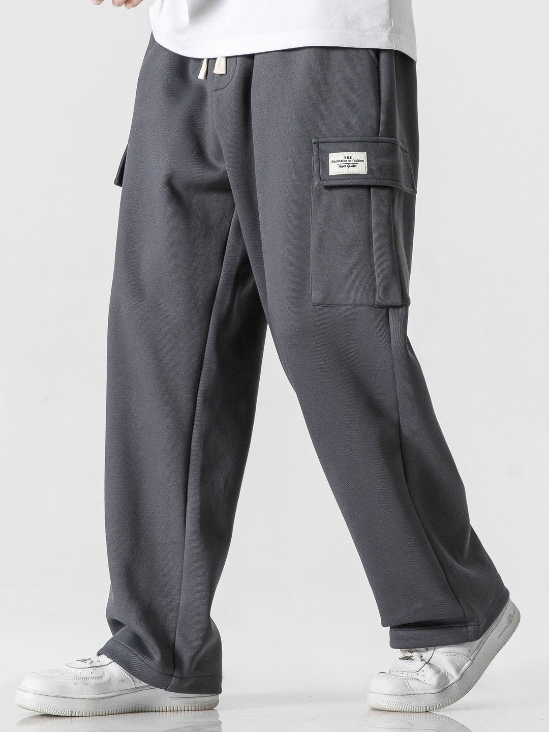 Relax Fit Straight Leg Jersey Cargo Broek