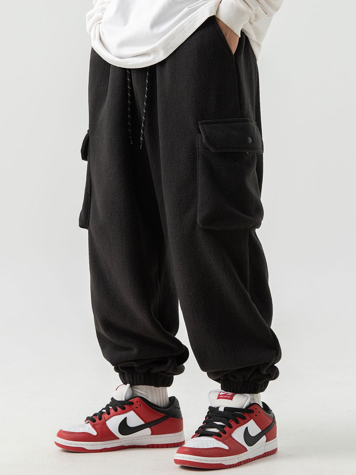 Polar Fleece Cargo Jogging Pants