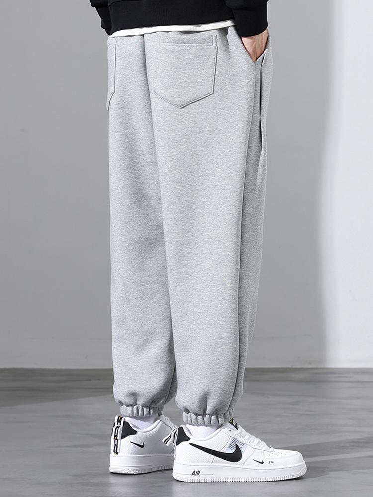 Cotton Jogging Pants with Drawstrings