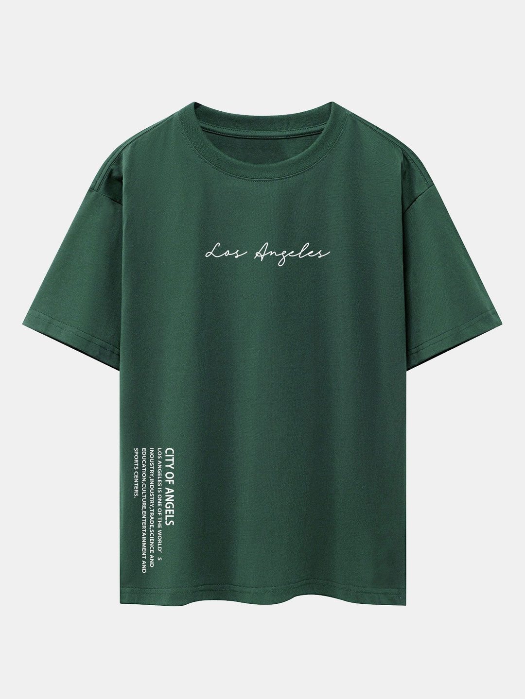 Los Angeles Print Drop Shoulder Oversize T-Shirt