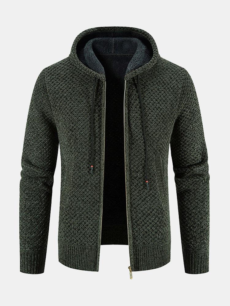 Teddy Gevoerde Textuur Hoodie