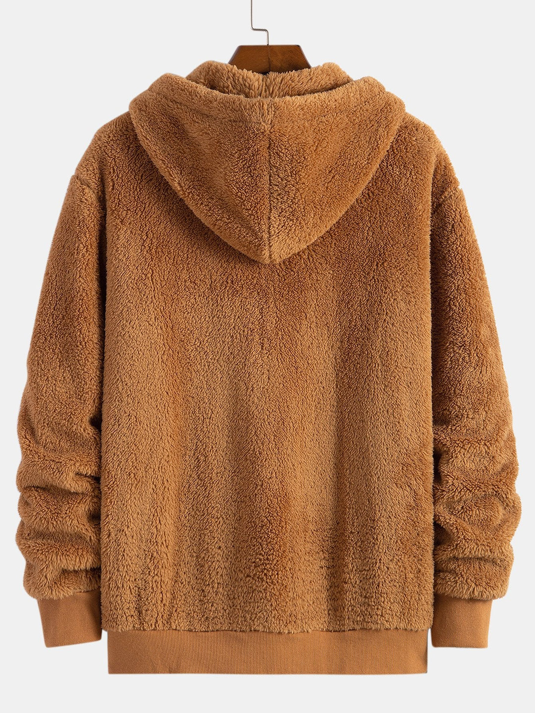 Basic Teddy Zip Up Hoodie