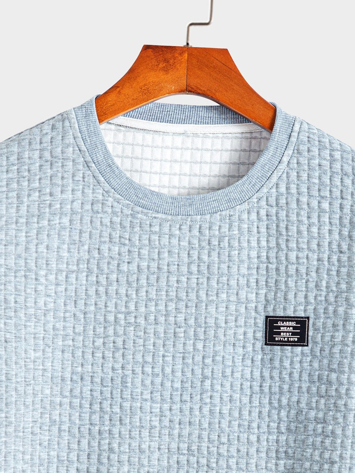 Korte Mouw Wafel Boog Hem T-Shirt