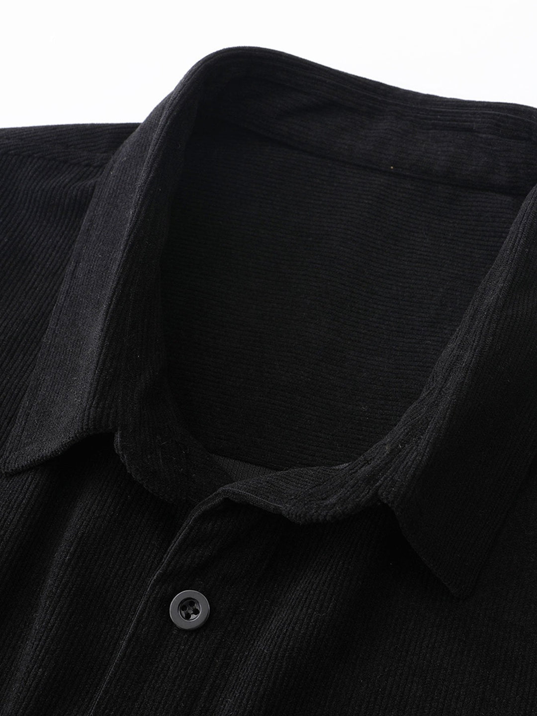 Geruite Corduroy Paneel Shirt