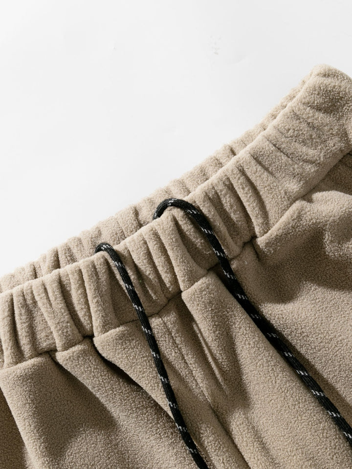 Polar Fleece Cargo Jogging Pants