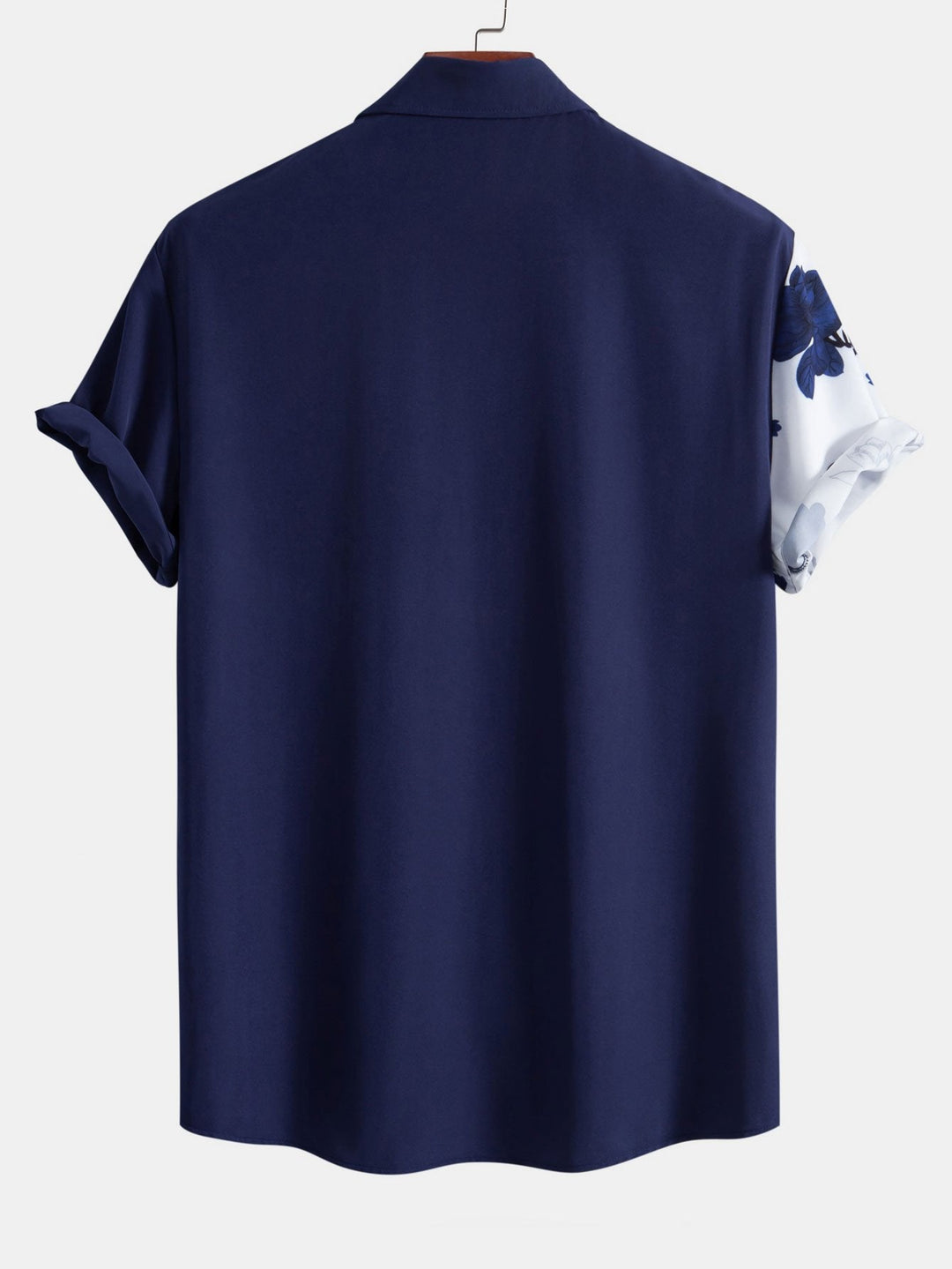 Bloemige Patchwork Print Overhemd met Knopen