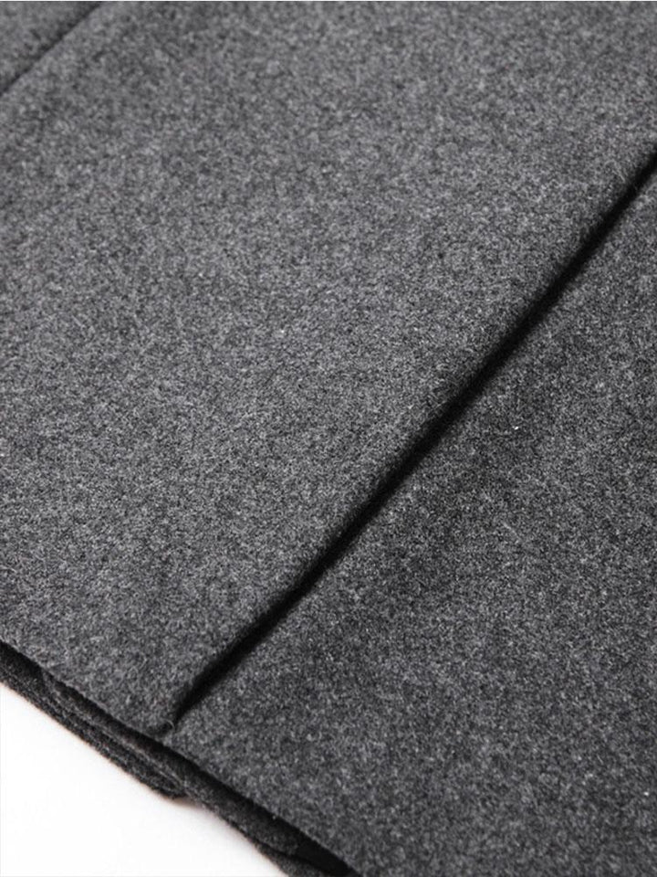 Staande Kraag Wol Overjas