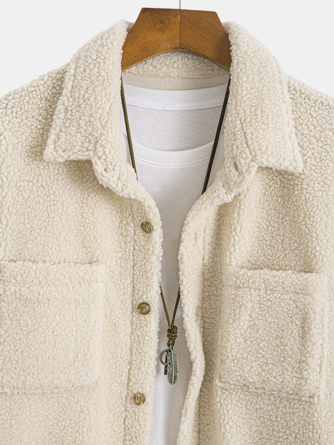 Teddy Fleece Knopshirt