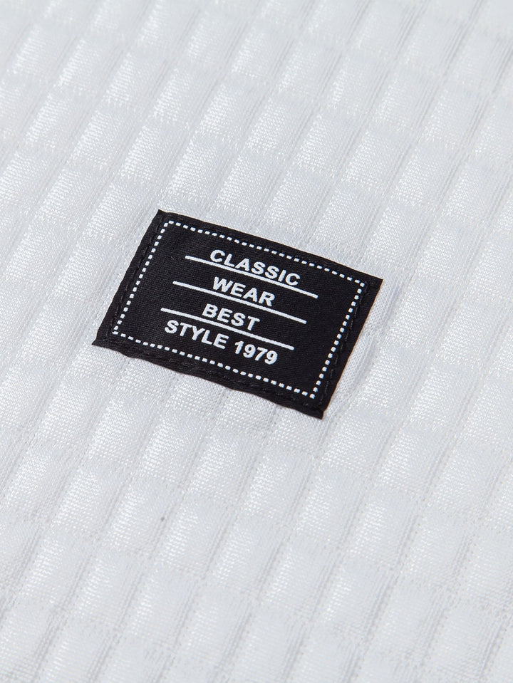 Langere Mouwen Wafel Hoody Arc Hem T-Shirt