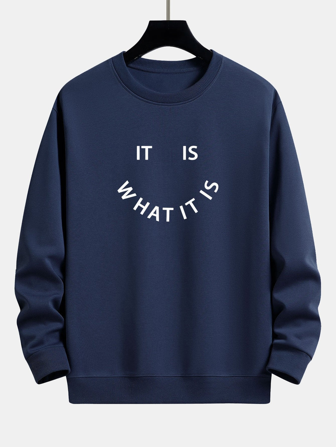 Het Is Wat Het Is Print Relax Fit Sweatshirt