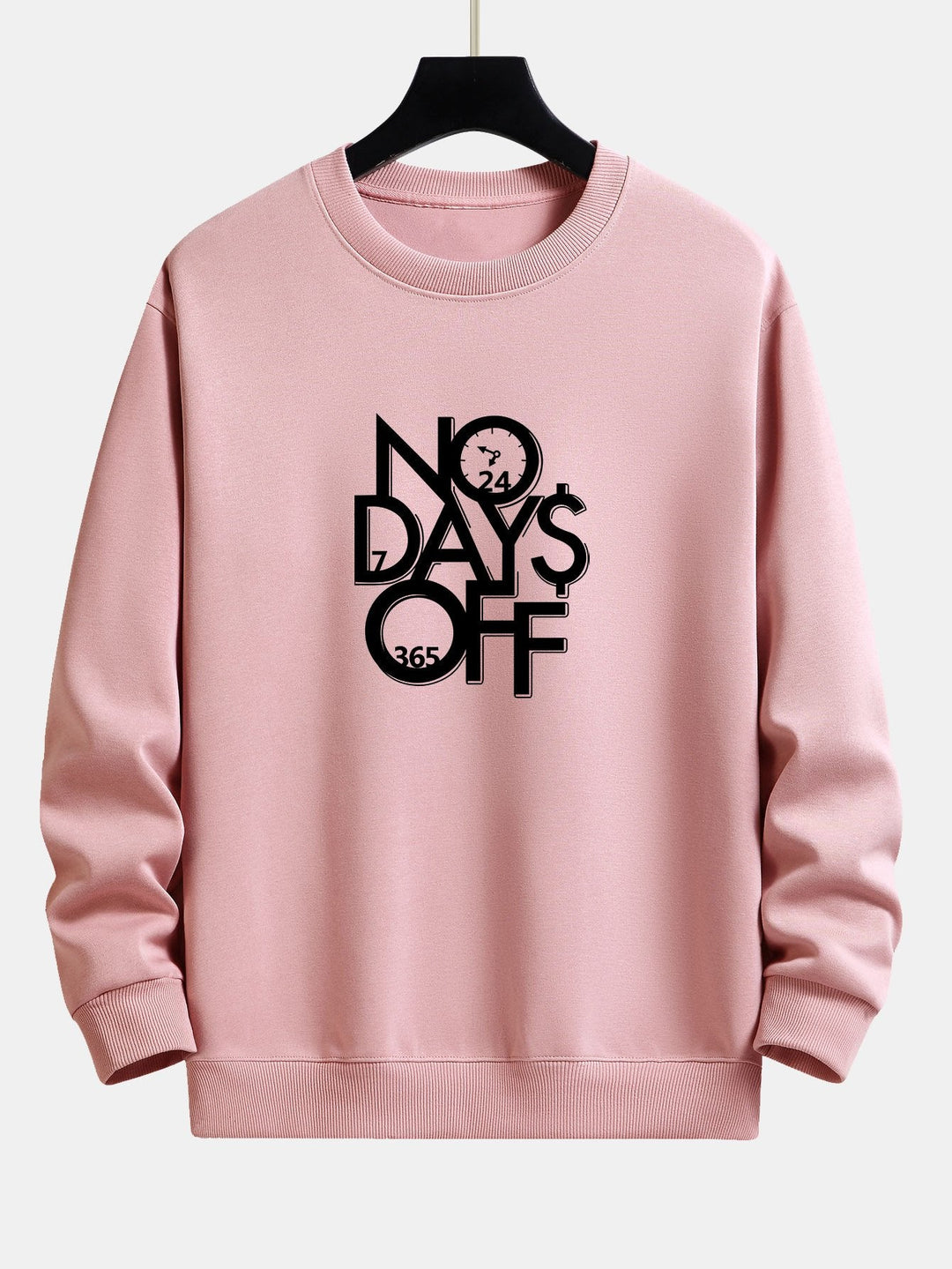 No Days Off Print Relax Fit Sweatshirt