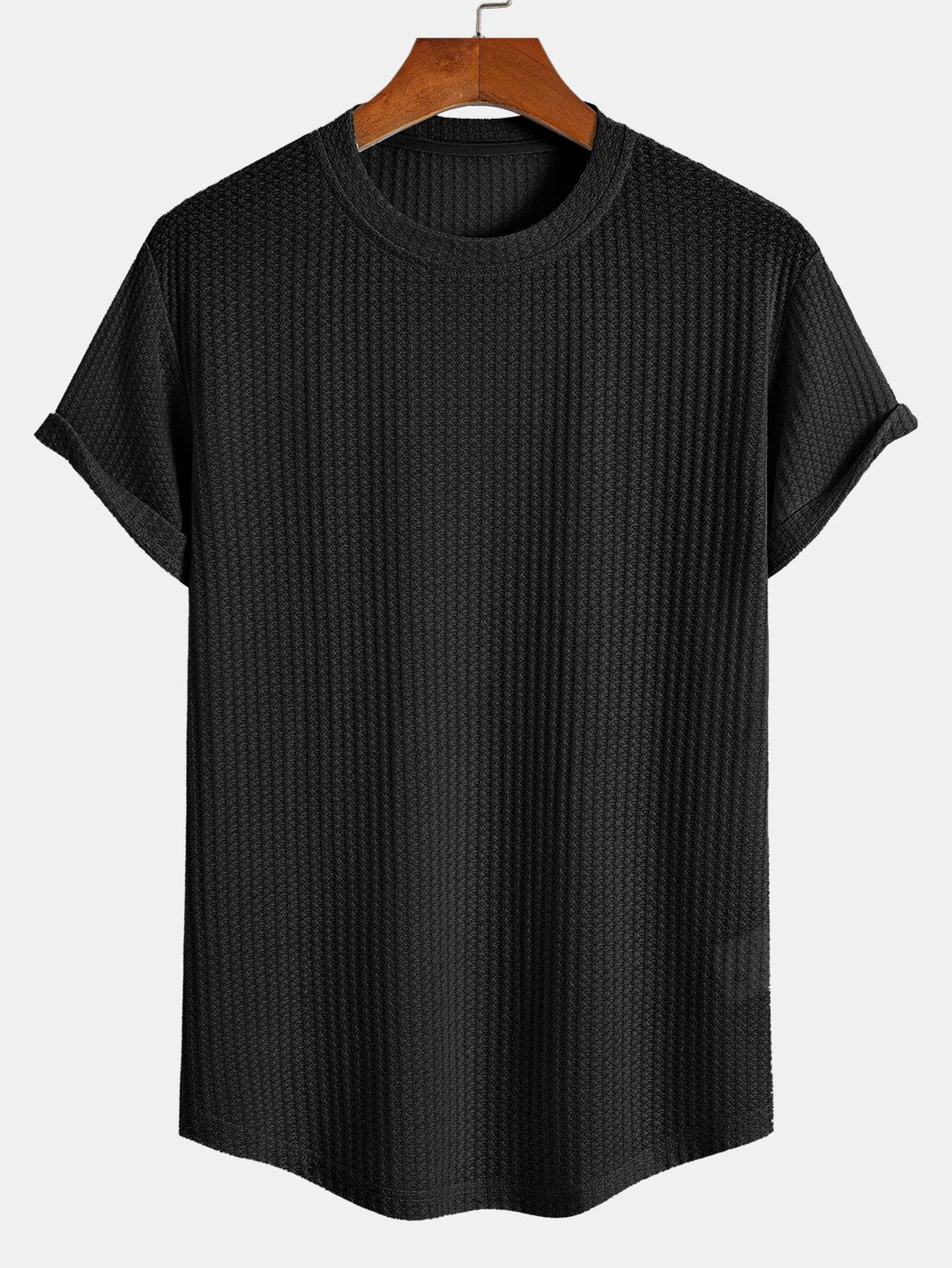 Waffle Arc Hem T-Shirt