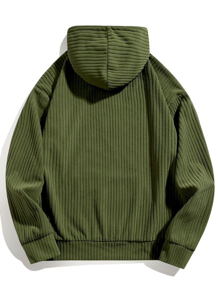 Relax Fit Corduroy Hoodie