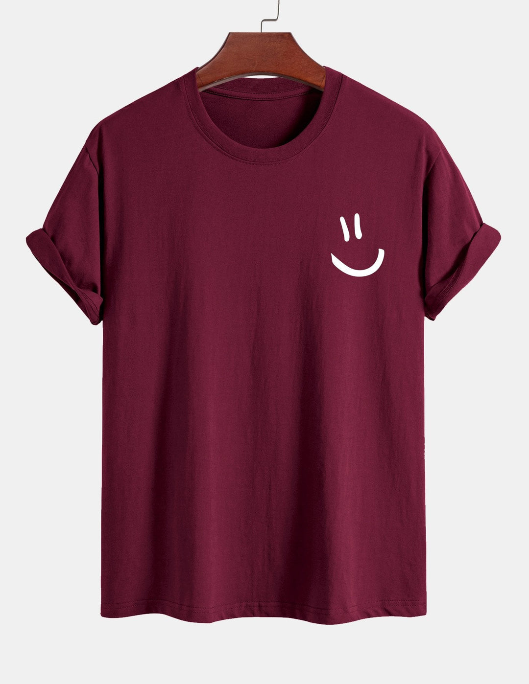 Regular Fit Smiley Face Print Katoenen T-Shirt