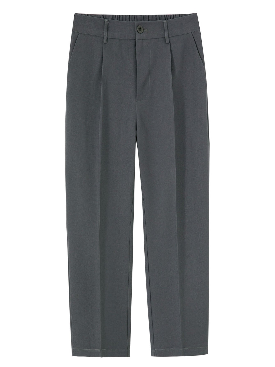 Relax Fit Elastische Taille Rechte Pijpen Broek