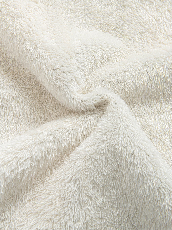 Fleece-Lined Plaid Hoodie Overshirt