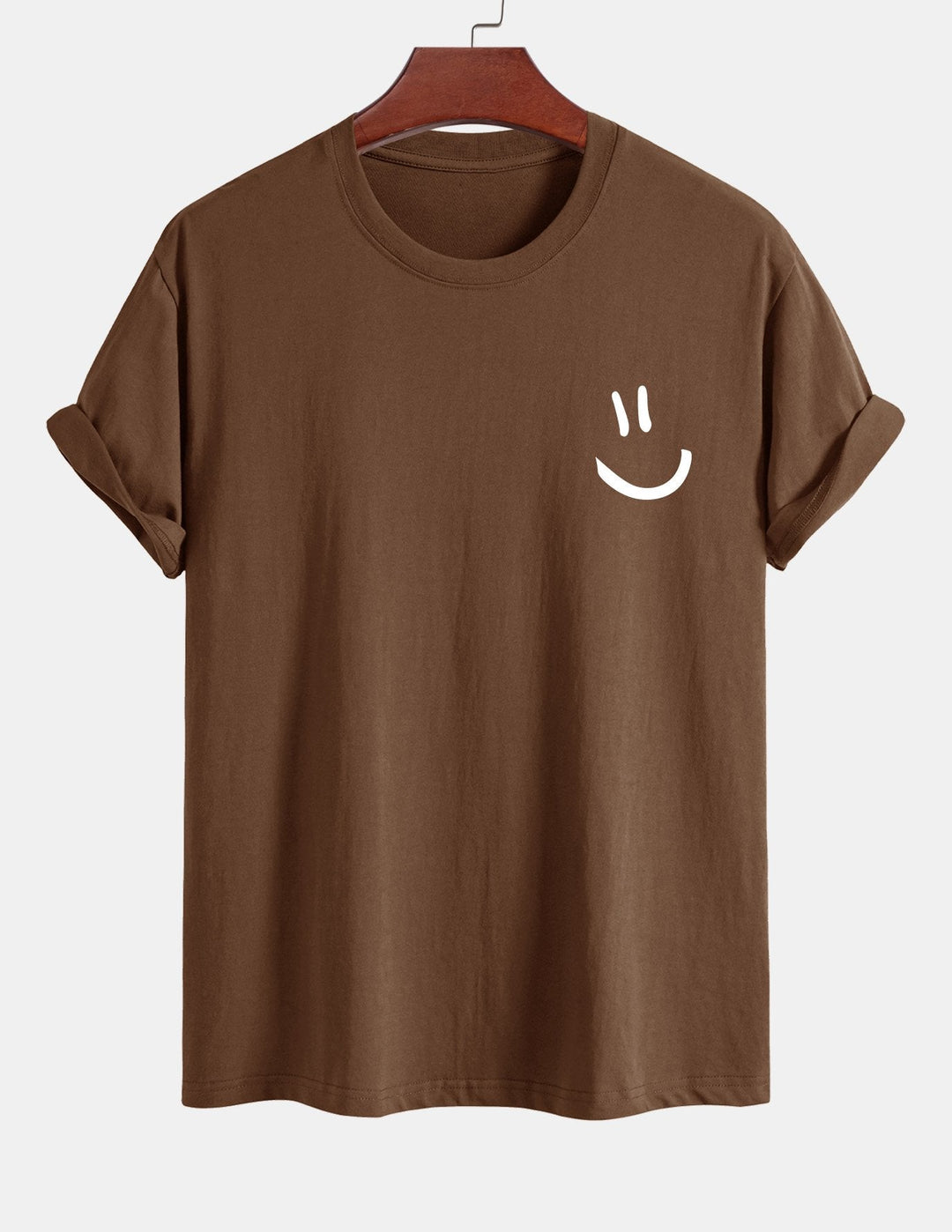 Regular Fit Smiley Face Print Katoenen T-Shirt
