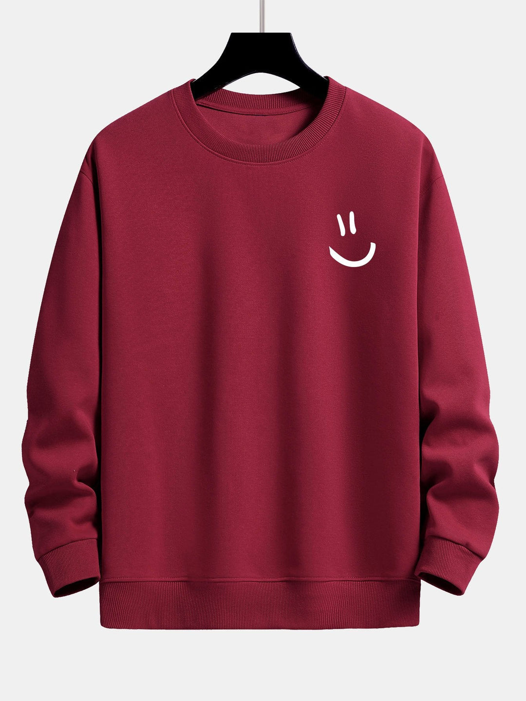 Smiley Face Print Relax Fit Sweatshirt