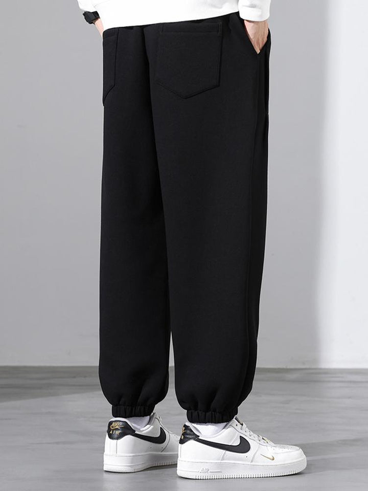 Cotton Jogging Pants with Drawstrings